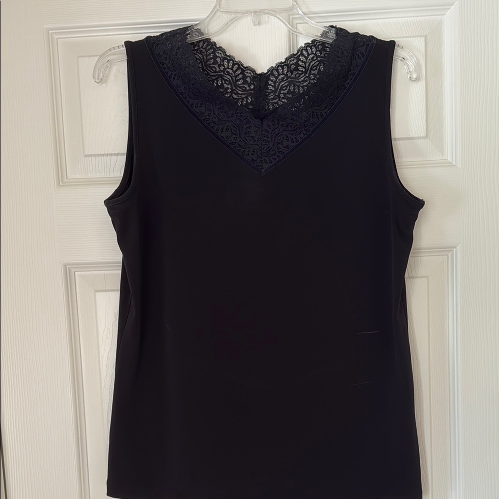 Jones New York Black Sleeveless Tank Top